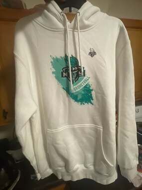 Stadium Essentials New York Liberty Splashed Pullover Hoodie White